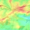 Carte topographique Évrange, altitude, relief