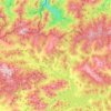 Carte topographique Burón, altitude, relief