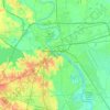 Carte topographique Bossier, altitude, relief