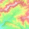 Carte topographique Ouneine, altitude, relief