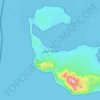 Carte topographique Tiran Island, altitude, relief