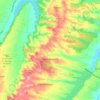 Carte topographique Saint-Blancard, altitude, relief