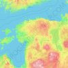 Carte topographique Estonie, altitude, relief