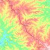 Carte topographique Califórnia, altitude, relief