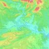 Carte topographique Cessenon-sur-Orb, altitude, relief