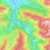 Carte topographique Cette-Eygun, altitude, relief