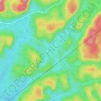 Carte topographique Lac Savane, altitude, relief