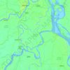 Carte topographique Bakerganj Subdistrict, altitude, relief