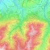 Carte topographique Plasselb, altitude, relief