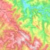Carte topographique Laval-Roquecezière, altitude, relief