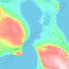 Carte topographique Gascoyne Inlet, altitude, relief