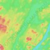 Carte topographique Lac Valets, altitude, relief