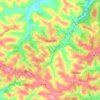 Carte topographique Marliac, altitude, relief