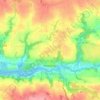Carte topographique Pont-Croix, altitude, relief