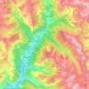 Carte topographique Colmars, altitude, relief
