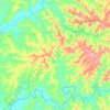 Carte topographique Antônio Olinto, altitude, relief
