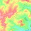 Carte topographique Thury, altitude, relief