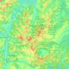 Carte topographique Parelheiros, altitude, relief