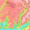 Carte topographique Sérénac, altitude, relief