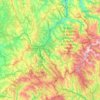 Carte topographique Os Ancares, altitude, relief