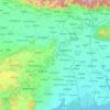 Carte topographique West Bengal, altitude, relief