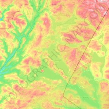 Carte topographique Røyrvik, altitude, relief
