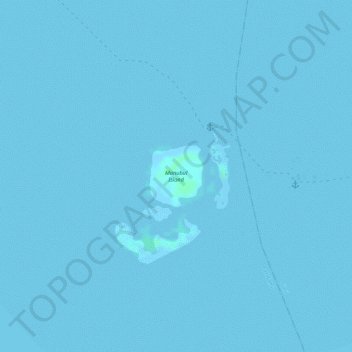 Carte topographique Manubul Island, altitude, relief