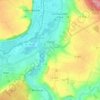 Carte topographique Oulins, altitude, relief