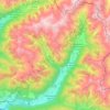 Carte topographique Gsies - Valle di Casies, altitude, relief