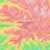 Carte topographique Great Himalayan National Park, altitude, relief
