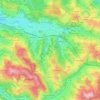 Carte topographique Cransac, altitude, relief