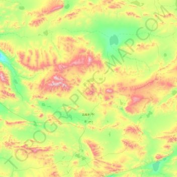 Carte topographique Gumu, altitude, relief