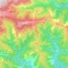 Carte topographique Ventalon en Cévennes, altitude, relief
