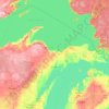 Carte topographique Upper Peninsula, altitude, relief