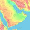 Carte topographique Arabia, altitude, relief