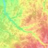 Carte topographique 89220, altitude, relief