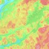 Carte topographique Lerums kommun, altitude, relief