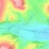 Carte topographique Les Deux-Rives, altitude, relief