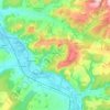 Carte topographique Irancy, altitude, relief