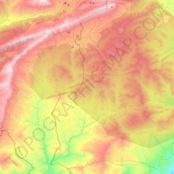 Carte topographique M'Sara, altitude, relief