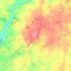 Carte topographique Martigné-sur-Mayenne, altitude, relief