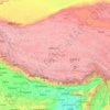 Carte topographique Tibet, altitude, relief