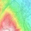 Carte topographique Pers-Jussy, altitude, relief