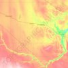 Carte topographique Flagstaff County, altitude, relief