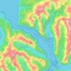 Carte topographique Milford Sound, altitude, relief