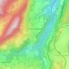 Carte topographique Miribel-Lanchâtre, altitude, relief