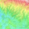 Carte topographique Anglars, altitude, relief