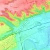Carte topographique Ponlat-Taillebourg, altitude, relief