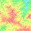 Carte topographique Combrand, altitude, relief