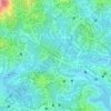 Carte topographique Mokolo, altitude, relief